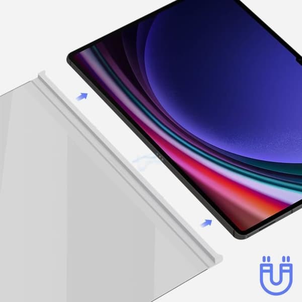Etui - SAMSUNG - Galaxy Tab S9 Ultra - Note View Cover - Transparent - Skærmbeskyttelse Vit