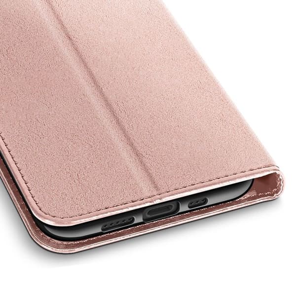 Fodral plånbok för iPhone 17 med handledsrem och ståfunktion Mayaxess Rosa Rosa