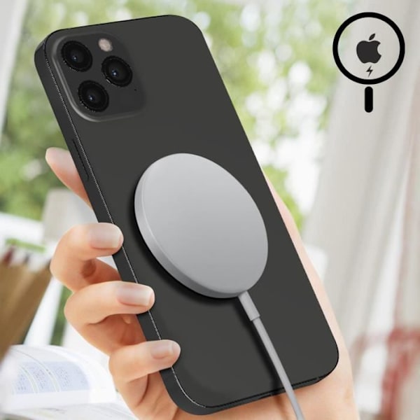 Nappe QI MagSafe - Mærke - iPhone 12 Pro Max - Trådløs opladning - NFC - Sideknapper
