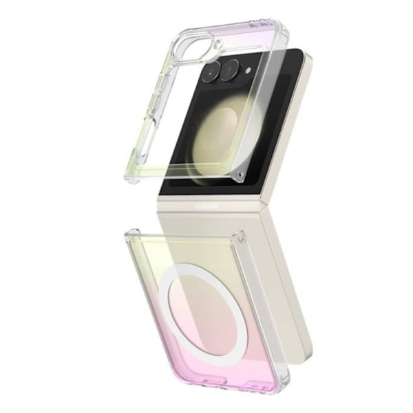 Beskyttelsesskal - BIGBEN - Samsung Galaxy Z Flip 6 - Transparent - Stødabsorberende - Forstærket Flerfärgad