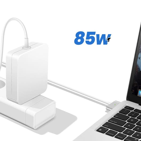 Laddare för MacBook Pro Retina 15" A1398 2012–2013 MagSafe 2 - 85W Vit Vit