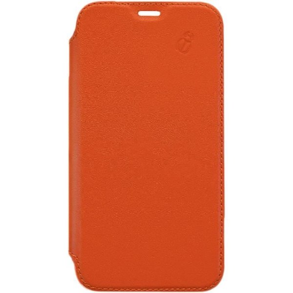 Orange Læder Folio med gennemsigtig bagside til Apple iPhone 11 Pro Beetlecase