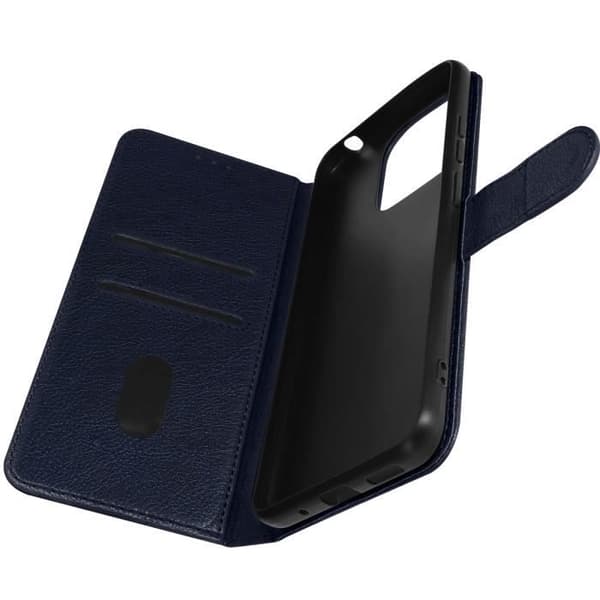 AVIZAR Folio Case til Xiaomi Redmi 12C - Midnight Blue - Kortopbevaring og videounderstøttelsesfunktion Blå