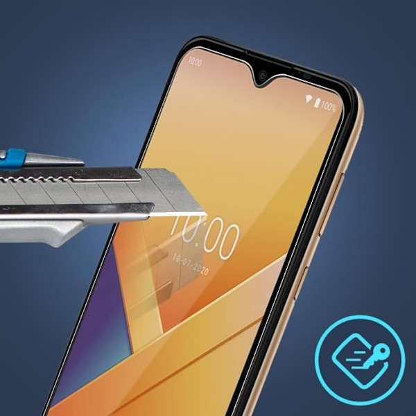 Skärmskydd - AVIZAR - Wiko Y81 - Härdat glas - Ultrafint - Anti-fingeravtryck Vit