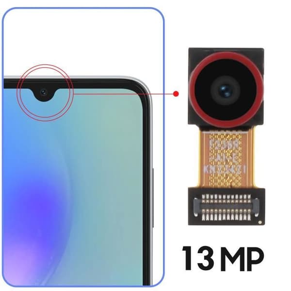 Frontkamera - SAMSUNG - Galaxy A05s - 13MP - Original - Sort Svart