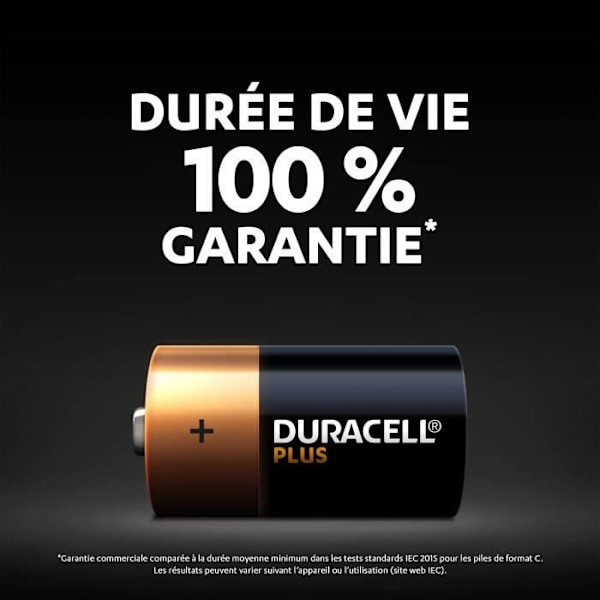 Duracell Plus Alkaline C -paristot, 1,5 V LR14 MN1400, 4 kpl pakkaus