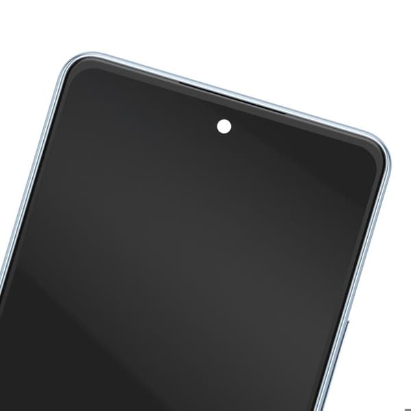 Skærm til Galaxy A53 OLED-panel med berøringsglas og lys blå ramme Blå