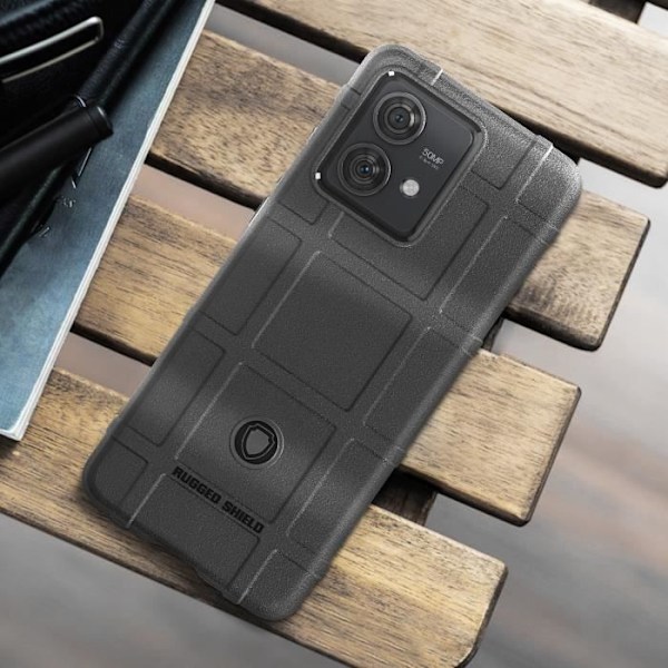 Coque - AVIZAR - Rugged Shield - Svart - Relieffmönster - Effektivt skydd Svart