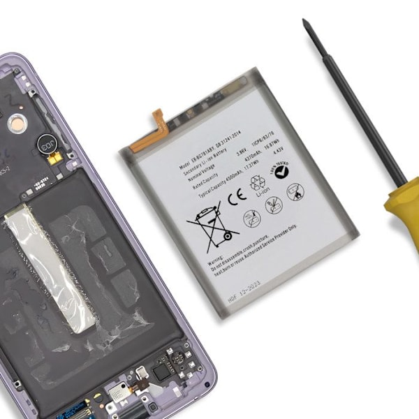 Sisäinen akku Galaxy S20 FE:lle, A52 5G:lle, A52 4G:lle ja A52s:lle - 4500mAh Valkoinen Vit