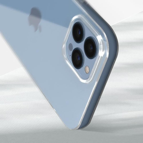 iPhone 13 Pro Max kotelo pehmeä silikoni 9H karkaistu lasikalvo läpinäkyvä - AVIZAR - musta Svart