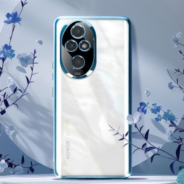 Honor 200 Pro Suojakuori, Kiiltävä Gradientti, Kamera Suojattu, Vaalea Sininen Blå