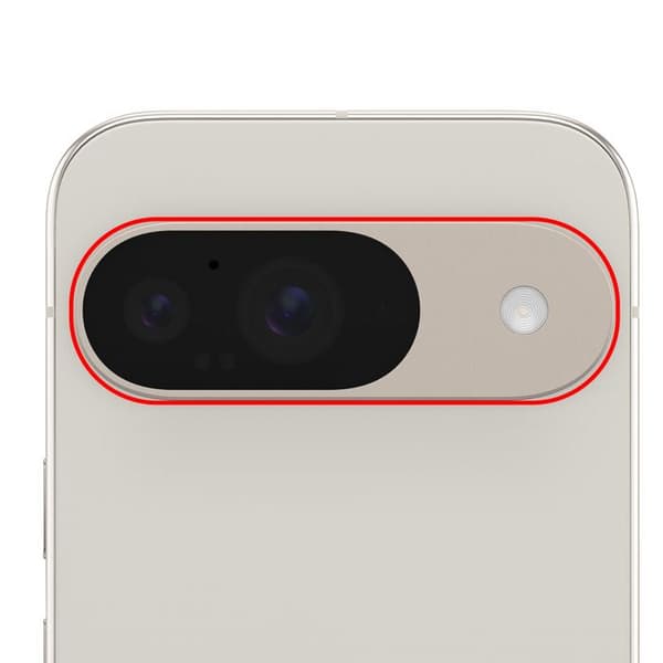 Kameraobjektiv Bakre för Google Pixel 9 Vit Vit