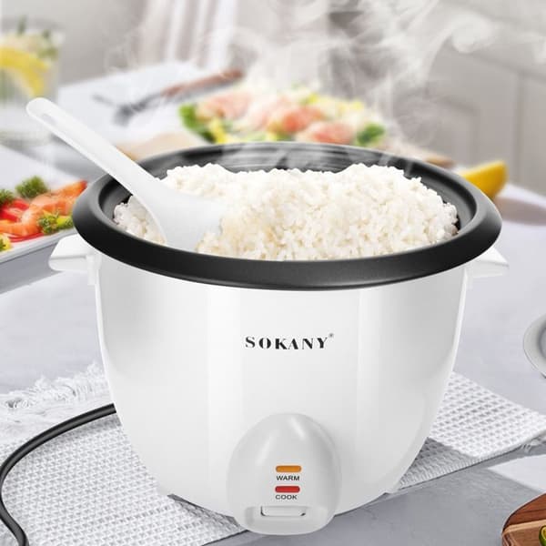 Riskokare - SOKANY - 2.2L - Automatisk Funktion - Håll Varmt - Vit Vit