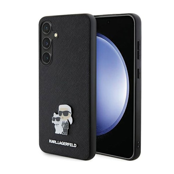 Telefoncover - Karl Lagerfeld - Samsung Galaxy S24 - Sort - Saffiano - Beskyttelse mod ridser/brud svart