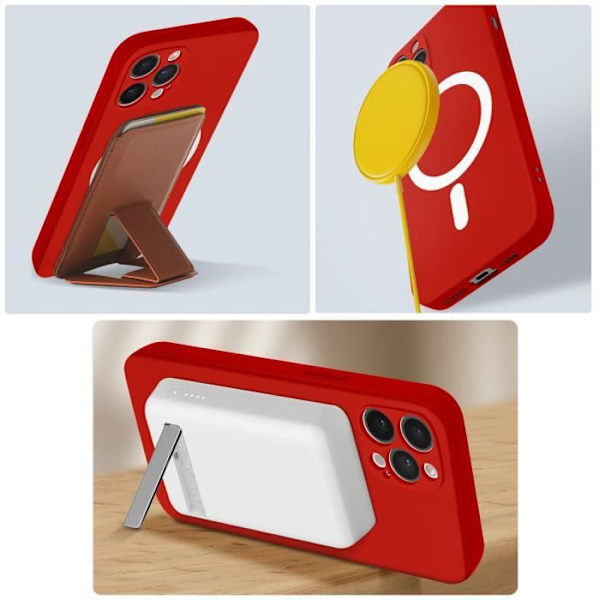 Coque MagSafe - Apple - iPhone 12 Pro Max - Rød - Semi-rigid - Effektiv beskyttelse Röd