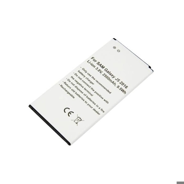Varakäynnistin Galaxy J5 2016 SM-J510 3.8V 2500mAh Li-ion varten