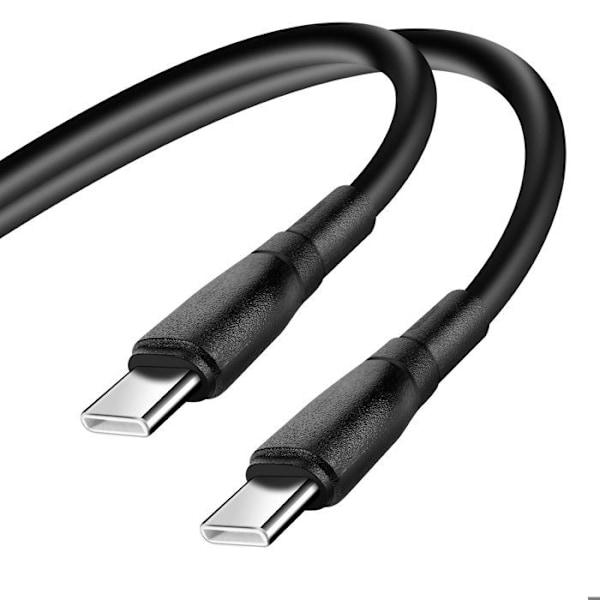 USB-C / USB-C Hurtigopladning 60W og Dataoverførsel 1m Blå Stjerne Sort Svart