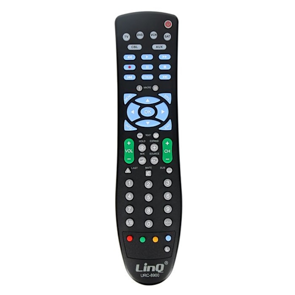 TV-fjärrkontroll, Satellit, DVD, CBL, Ljud, VCR - LinQ