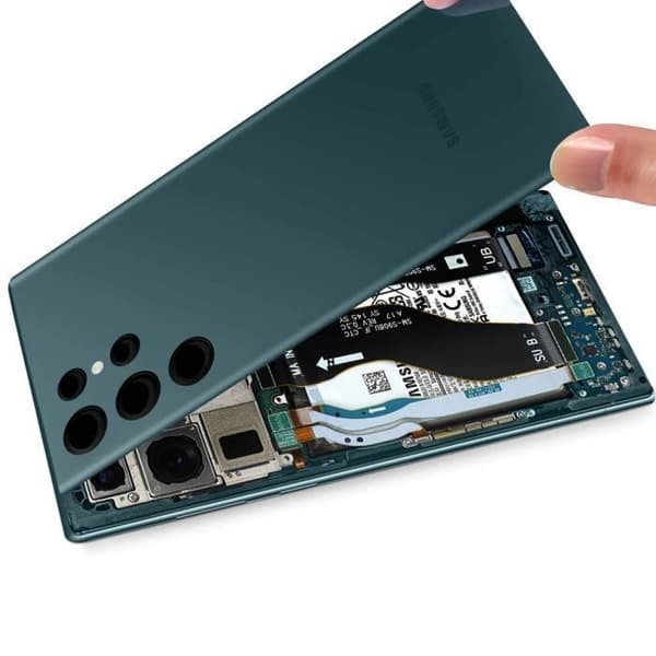 Batteri Cache - SAMSUNG - Galaxy S22 Ultra - Grøn - Forenklet installation grön