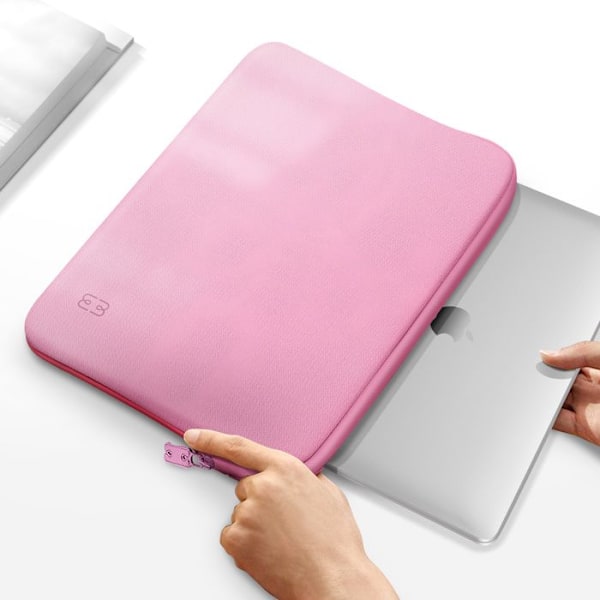 Pochette til MacBook 12 Ultra tynd Soft touch Basic Slim MW Rose Rosa