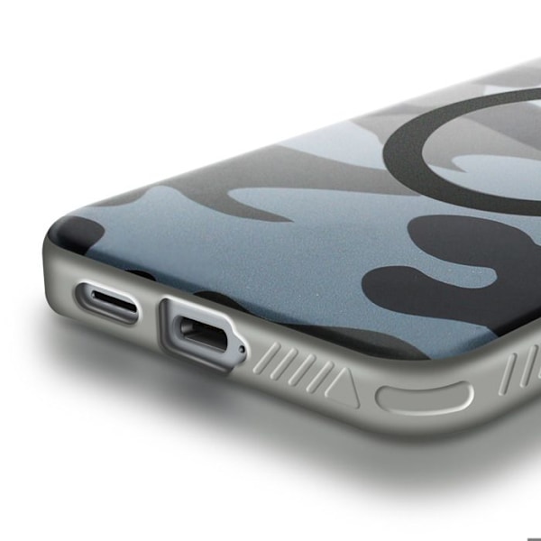 Coque MagSafe för Samsung Galaxy S25 F-Protect Forcell Kamouflage Grön