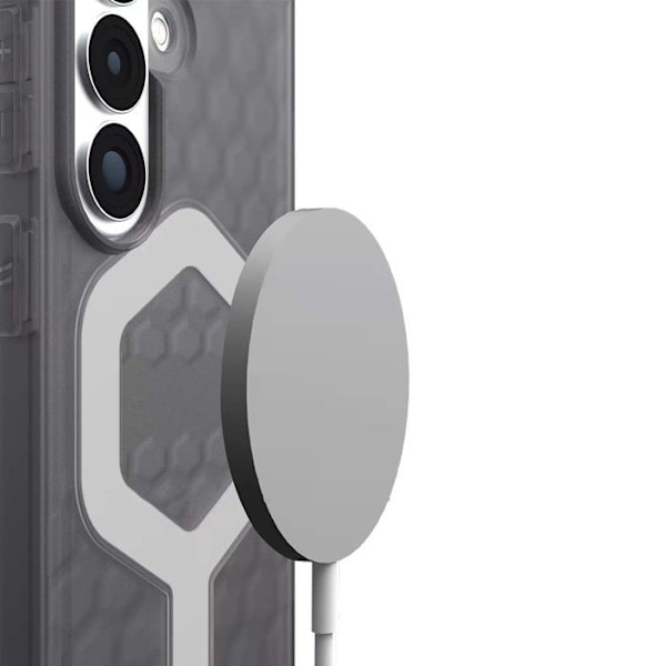 Skydd för Galaxy S26 MagSafe Hexagonmönster Essential Armor UAG Grå Grå