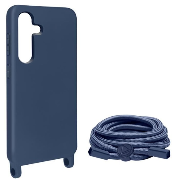 Suojakuori Samsung Galaxy S24 Plus -puhelimelle - AVIZAR - Corda - Midnight Blue - Säädettävä johto Blå