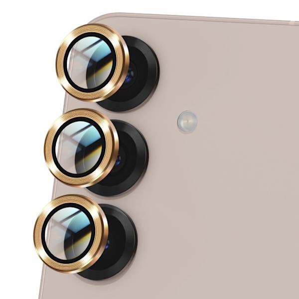 Tempered Glass Camera for Samsung Galaxy S25 Plus Scratch-resistant Golden Gul
