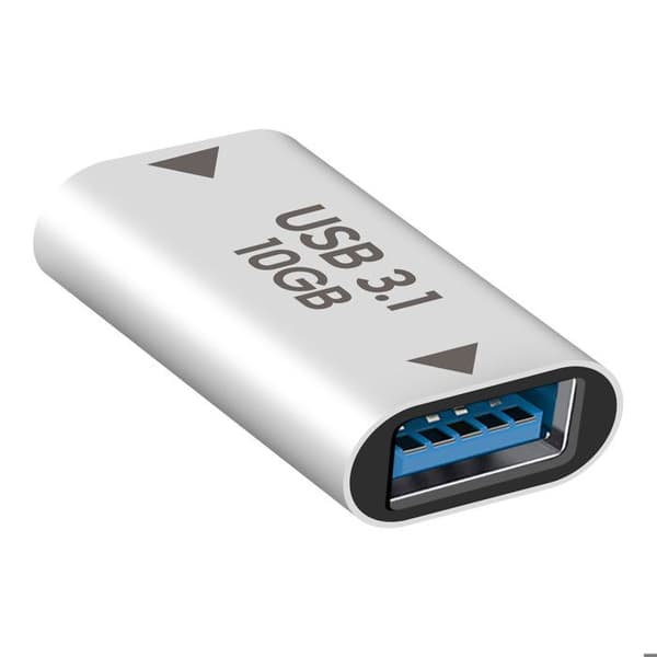 USB-C - USB 3.1 - Avizar - Lisälaite - Hopea - 10Gbps - Plug-and-Play