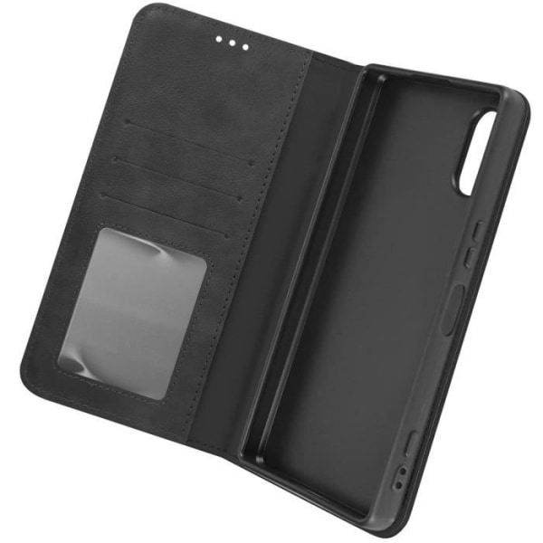 Fodral för Sony Xperia 5 V plånbok schackbrädemönster Geo Collection Svart