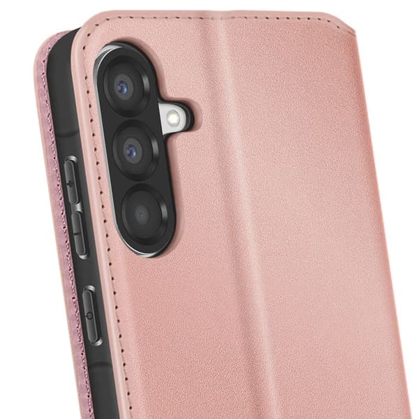 Plånboksfodral för Samsung Galaxy A17 med Stödfunktion och Magnetflik Rosa Rosa