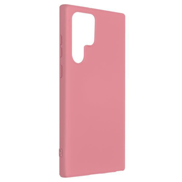 Skyddsfodral AVIZAR för Samsung Galaxy S22 Ultra - Halvstyv silikon - Soft-touch finish Rosa Rosa