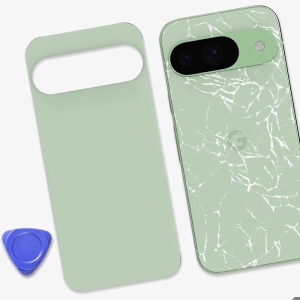 Bagside - Google Pixel 9 - Grøn - Udskiftning - Forenklet installation Grön