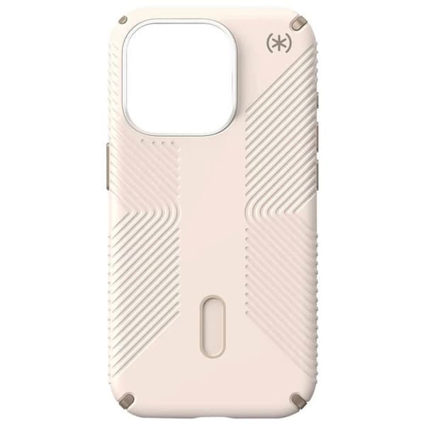 Coque til iPhone 15 Pro - Presidio2 Grip - Clicklock - Stødabsorberende 3,9 m - Beige beige