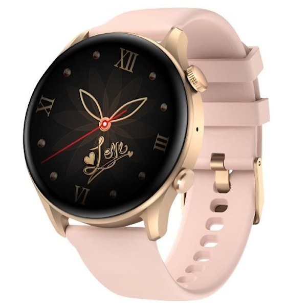 Yhdistetty kello mikrofonilla Call Function Tracker Sport and Health Riversong Pink