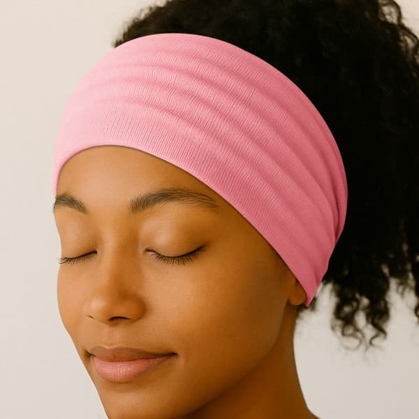Krydset Bandeau - AVIZAR - Pastel Rose - Blødt Bomuld - Behagelig - Elegant Ros