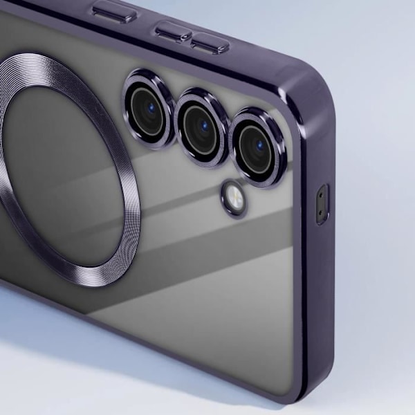 MagSafe Fodral för Samsung S23 FE i lila krom kontursilikon Lila