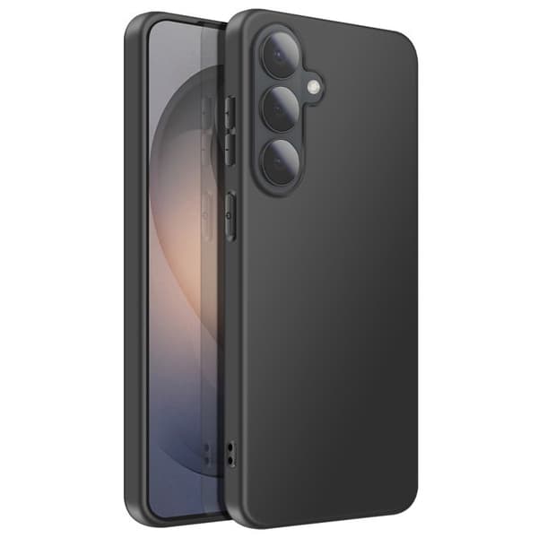Cover til Galaxy S26 Mat Finish i Blødt Silikone Sort Svart