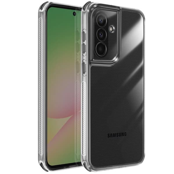 Cover - ADVARSEL - Galaxy A56 - Forstærket - Skridsikker - Bi-materiale Sort Svart