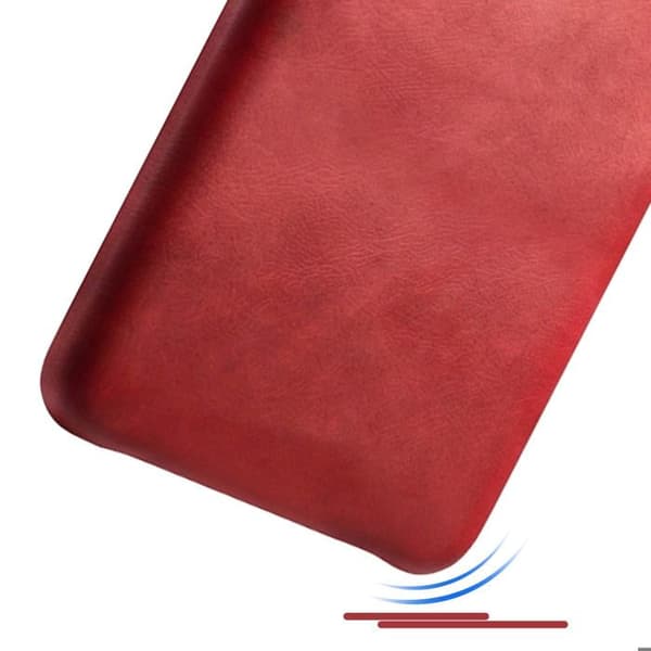 Cover til Google Pixel 11 Pro Hård Læder Effekt med Hævede Kanter Rød Röd