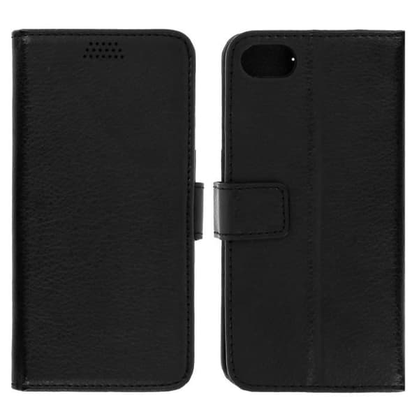 Etui Portefeuille - Noname - iPhone 7/8 - Eco-læder - Sort - Videostøtte Svart
