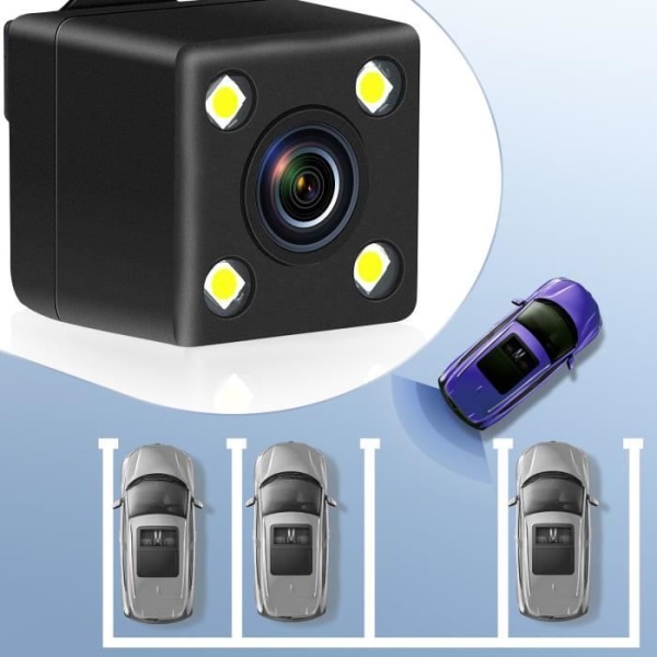 Dashcam Bil Backspegel DVR-01 G-Sensor 5'' TFT-skärm Svart Svart