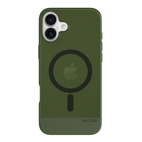 Coque iPhone 16 Plus - Incase - Slim Case MagSafe - Highland Grøn - Semi-stiv - Elegant Highland Green