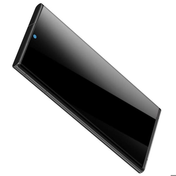 Fuldskærm til Galaxy S22 Ultra Soft OLED Panel med Integreret Ramme Sort Svart