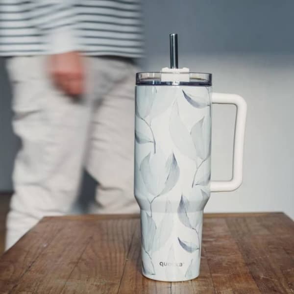 Isoleret kop - Quokka - Stream - 1200 ml - Rustfrit stål - Genanvendelig sugerør