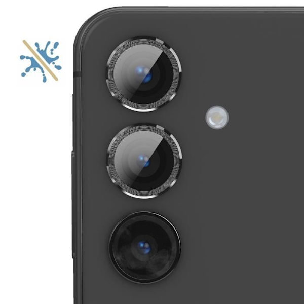 Kamera Beskyttelse - ENKAY - Samsung Galaxy S24 - 9H Hærdet Glas - Pakke med 3 - Sort Svart