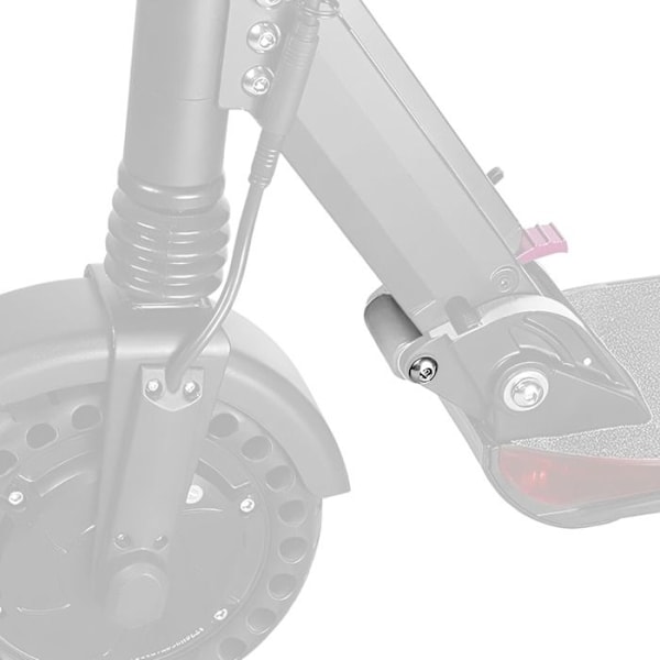 Axel för Fällsystem till Kugoo S1 Kickbike med Svart Avståndsstycke Svart