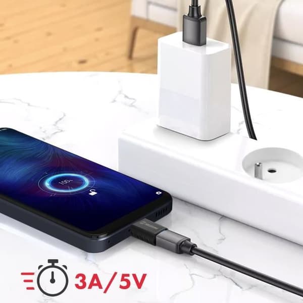 USB-C til USB hun OTG-adapter Dataoverførsel og opladning Swissten