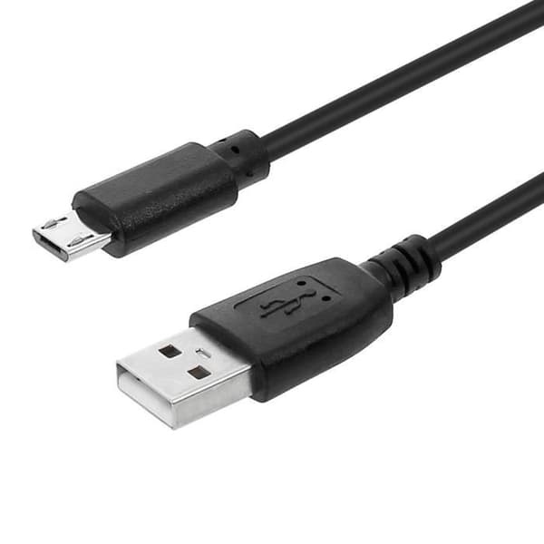 USB-kabel til Micro-USB - AVIZAR - Quick Charge 2.0 - 1,2m - Sort - Hurtig opladning Svart