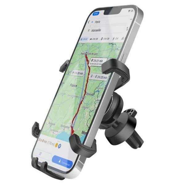 Telefonstøtte - AVIZAR - Universel Rotations - Sort - 360° Rotation - Plastisk ABS Svart